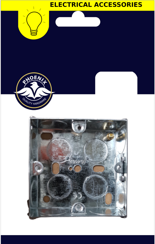 1 Gang 25mm Flush Metal Box