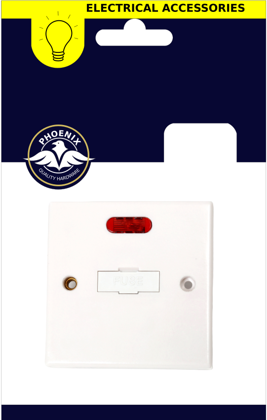 13Amp Unswitched Spur Unit Neon