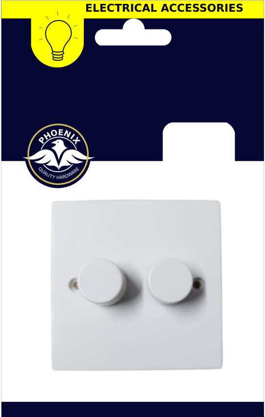 Dimmer Switch 2 Gang 2 Way
