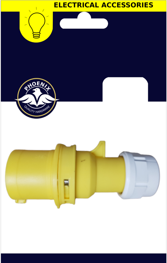 Yellow Socket IP44 110V 16Amp
