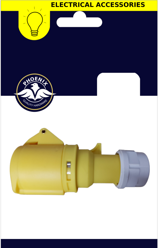 Yellow Socket IP44 110V 16Amp