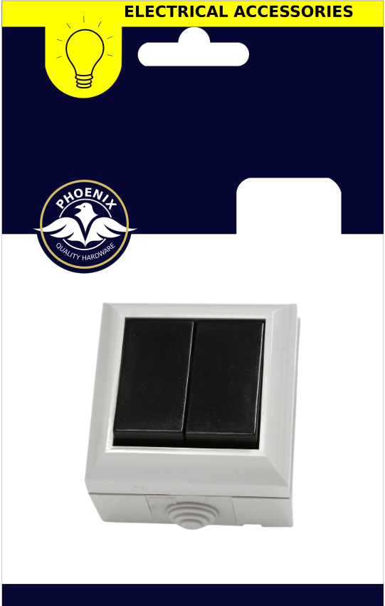 Damp Proof Switch 2 Gang