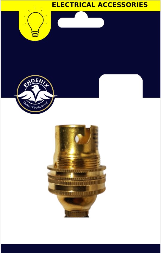 Unswitched Brass Lampholder