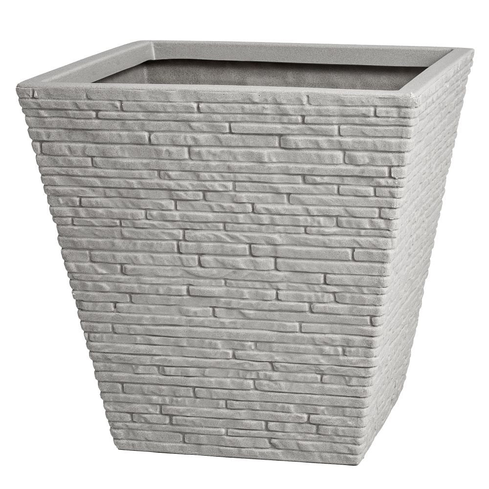 SMALL SLATE PLANTER STONE/GREY PEWTER
