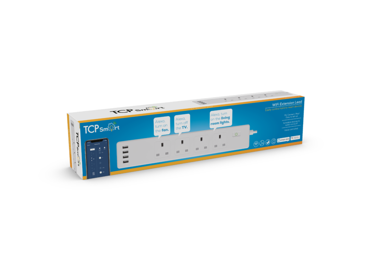 TCP Smart 4 Way 1.8m Extension Lead plus 4USB