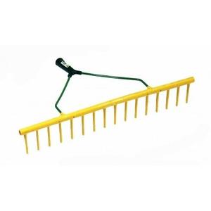 Plastic yellow hay rake - 16 teeth