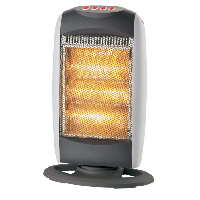 Halogen Heater With Extra Thermal Cut Out Fuse 1200W