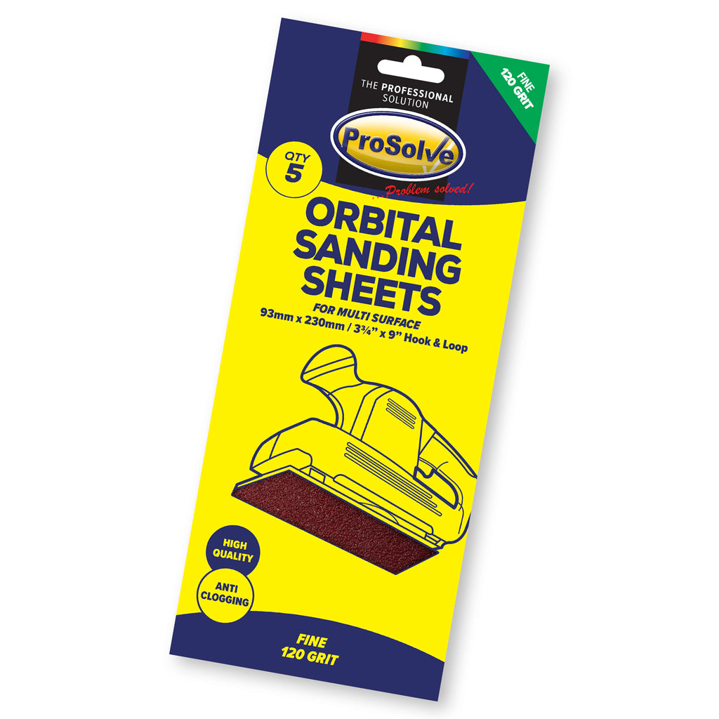 PROSOLVE SANDING SHEET H&L 93X230MM 5PC