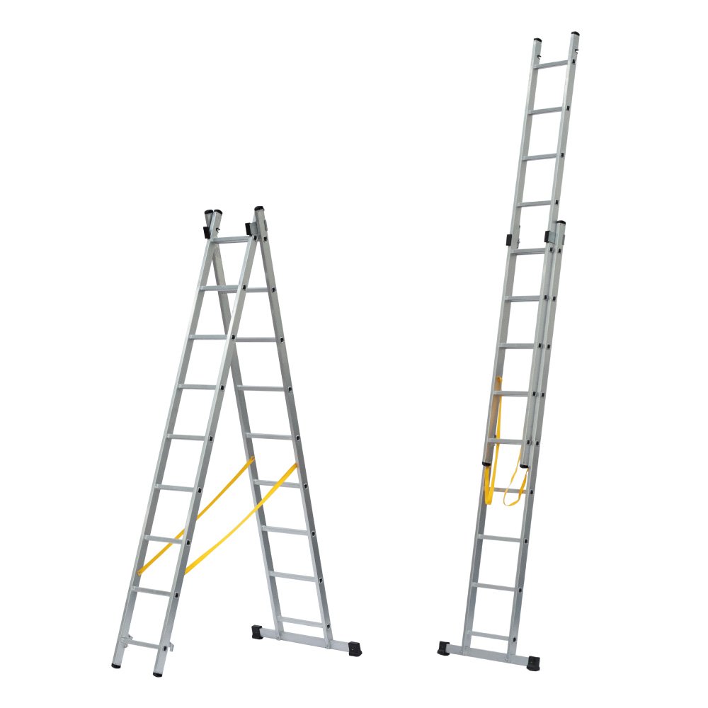 2.9mt 2-Section 2 Way Aluminum Combination Ladder