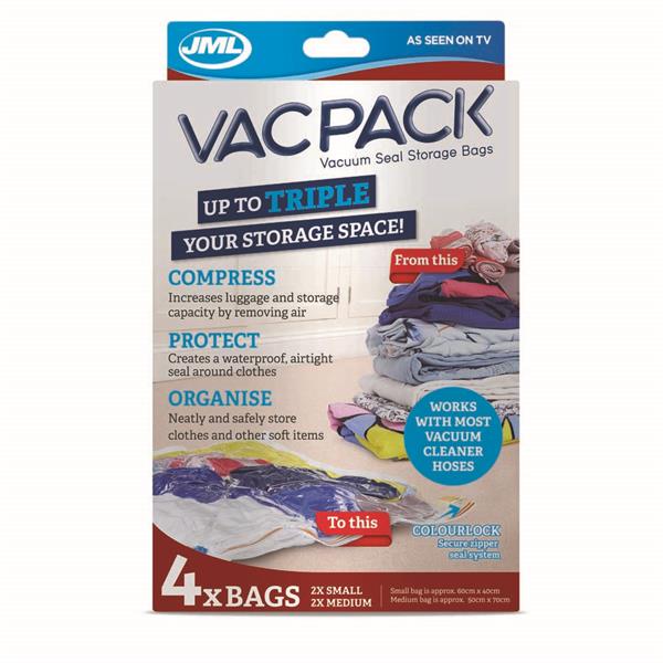 JML Vac Pack Small (x2) + Medium (x2)