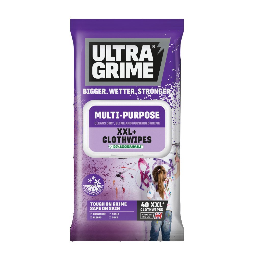 UltraGrime Multiuse Cloth wipes Pomelo XXL+ Pack 40