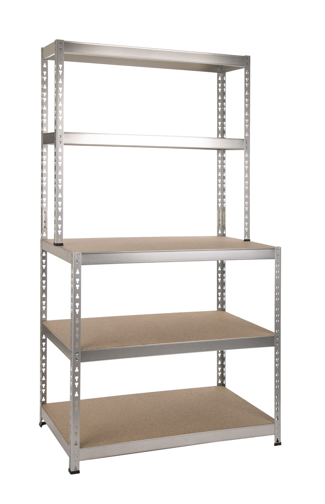 Galvanised Boltless Shelving Shelf and WorkBench