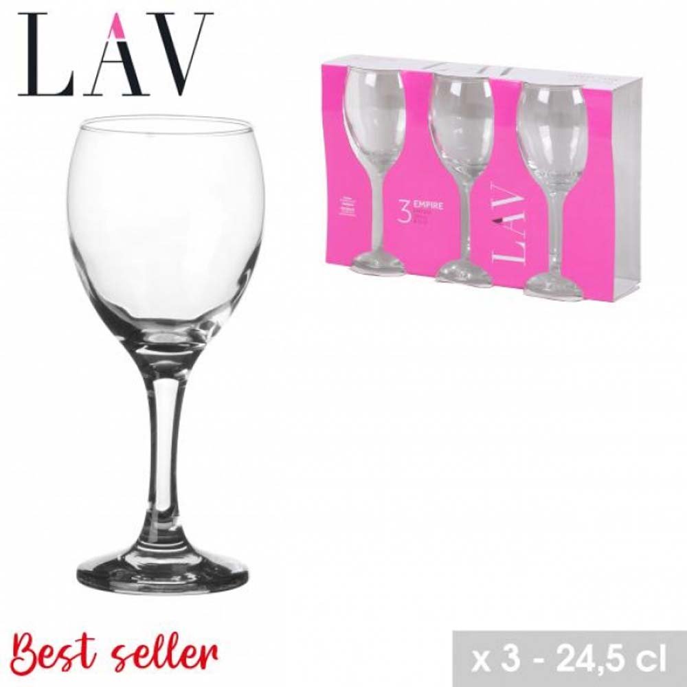 LAV Empire Wine Glass 3x24.5cl