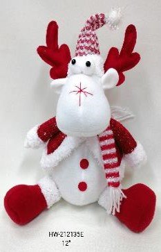 Santa Reindeer Plush 30cm