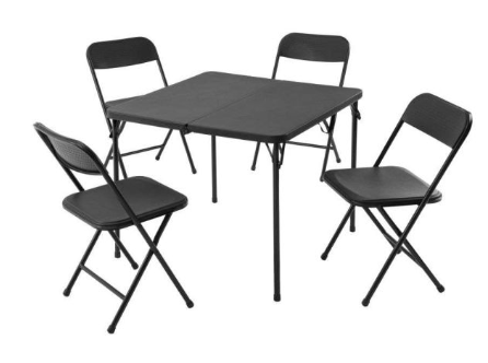 Folding Table and 4 Chairs in 1 Box