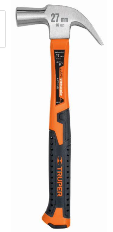 Truper 16oz Claw Hammer Fiberglass