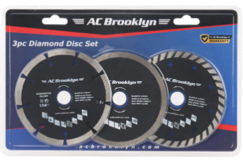 AC Brooklyn 3pc Diamond Disc Set 115mm