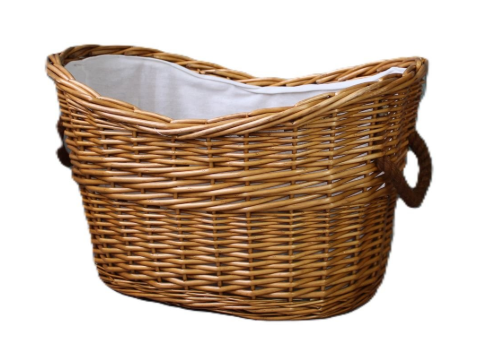 Wicker Basket Oval Natural