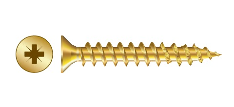 Rapier Starturn Yellow Wood Screws (200 box) 3.5mmx12mm