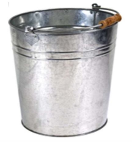 Galvanised Bucket Small 9L