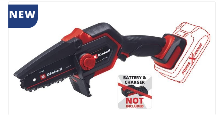 Einhell Power X-Change 18V Brushless Pruning Chainsaw 13cm - Bar
