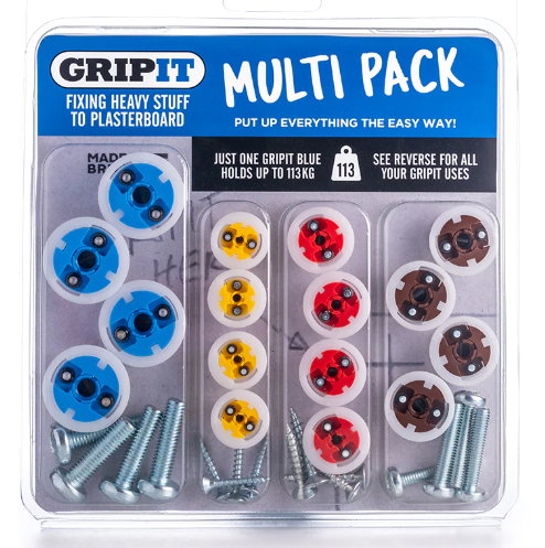 GripIt Plasterboard Fixing Multi Pack