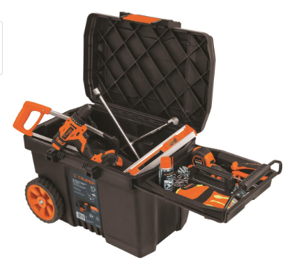 Truper 23" Wheels Plastic Tool Box