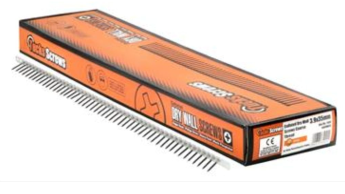 Collated Drywall Screws Coarse 3.9x38 1000 Box
