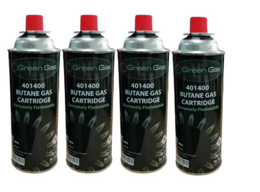 GreenGas butane gas cartridge 4 pack
