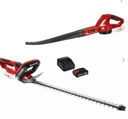 Einhell hedge trimmer/blower kit