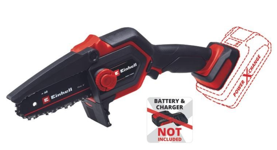 Einhell Power X-Change 18V Brushless Pruning Chainsaw 13cm - Bar