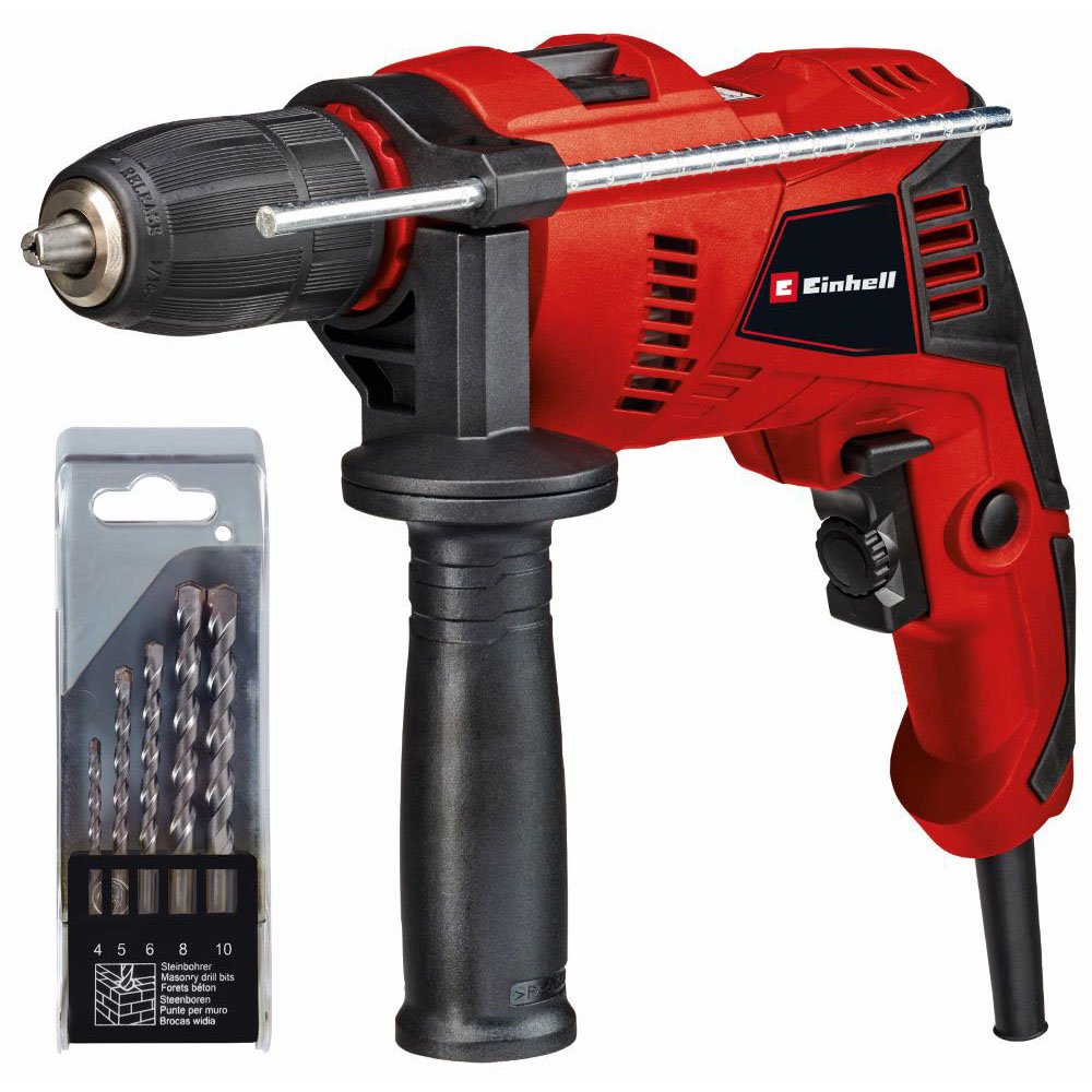 Einhell 500w Hammer Drill & Drill Bits