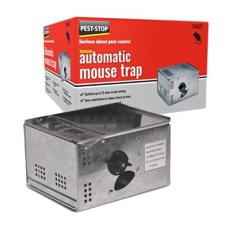 PEST-STOP AUTOMATIC METAL MOUSE TRAP