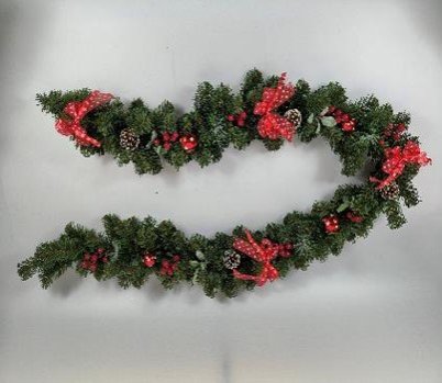 Christmas Elegance Decorated Garland 210cm