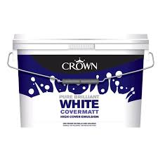 Crown Covermatt Emulsion Brilliant White 10L (2 for €50)