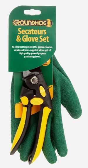 Groundhog secateurs&glove set