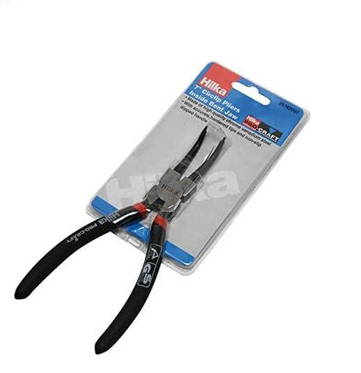 HILKA circlip pliers inside bent jaw