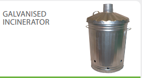 Galvanised 90L Incinerator (18" diameter)