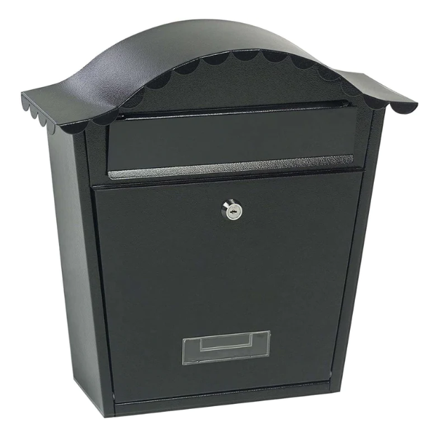 Manor Steel Traditional Postbox Black