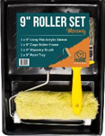 Home Decor 9" Masonry Roller & Tray set + 4" Masonry Brush