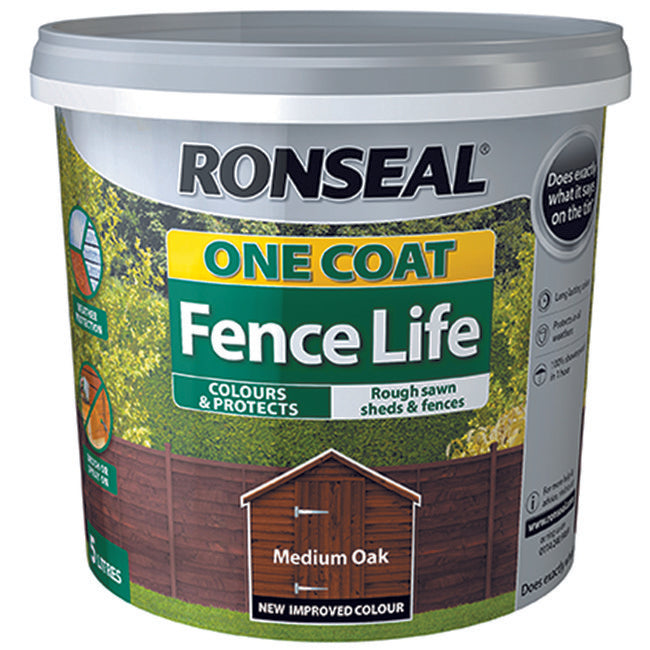 Fence Life 5L Medium Oak