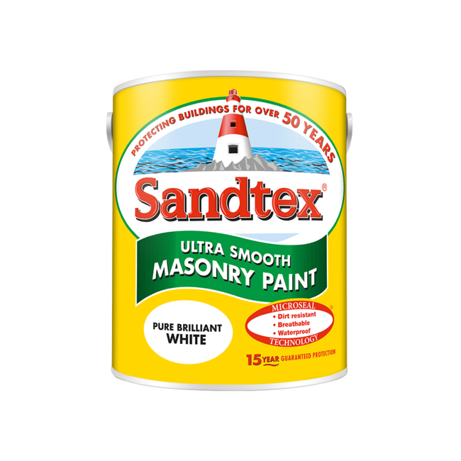 Sandtex Microseal Smooth Masonry Brilliant White 5L